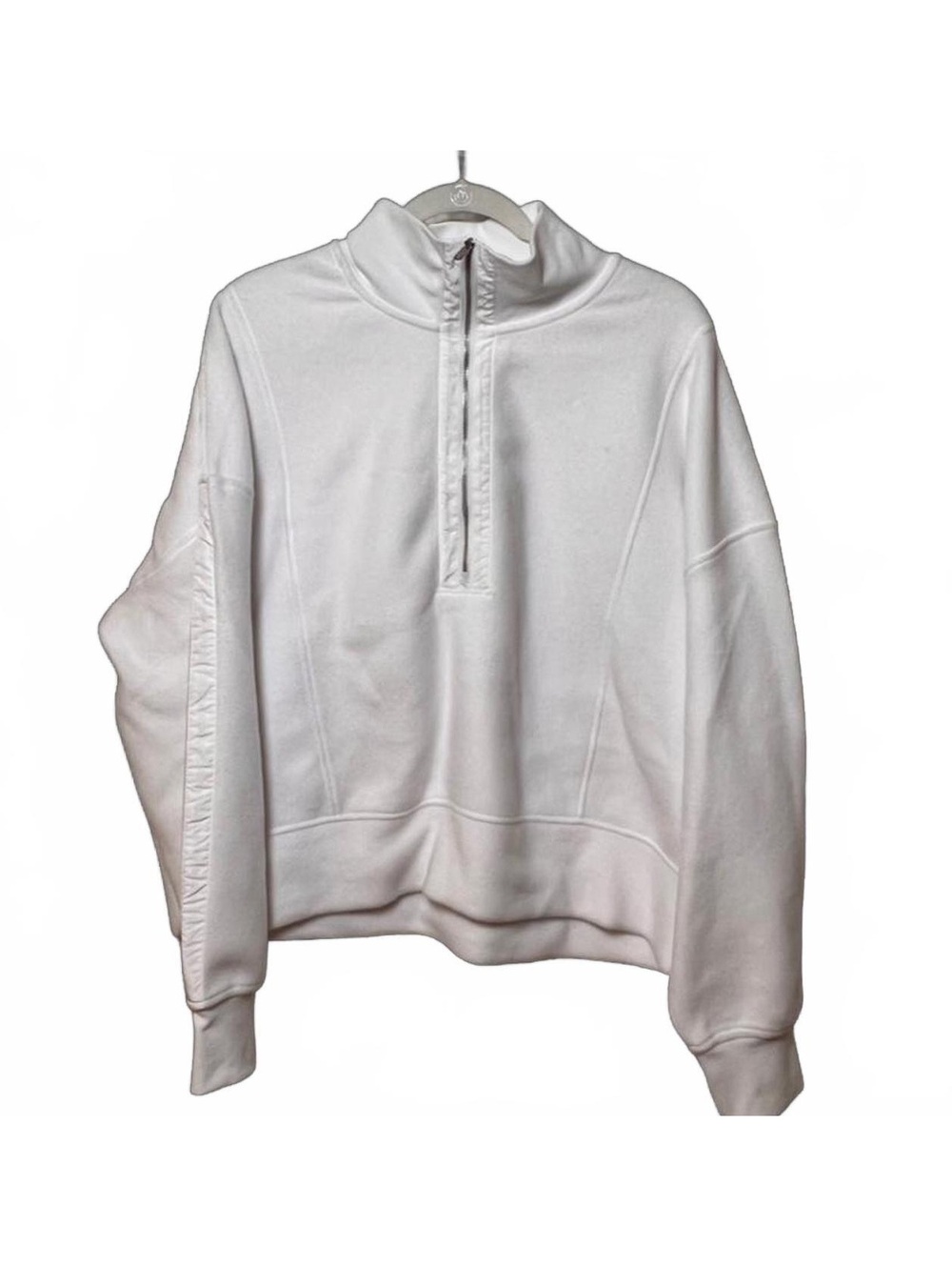 Calia Women's White Fleece Sweatshirt Size Large